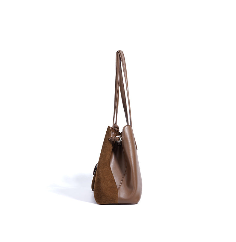 Retro Handbag Large Capacity Document Shoulder Bag