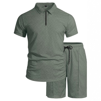 Vacation Casual Short-sleeve Shorts Set