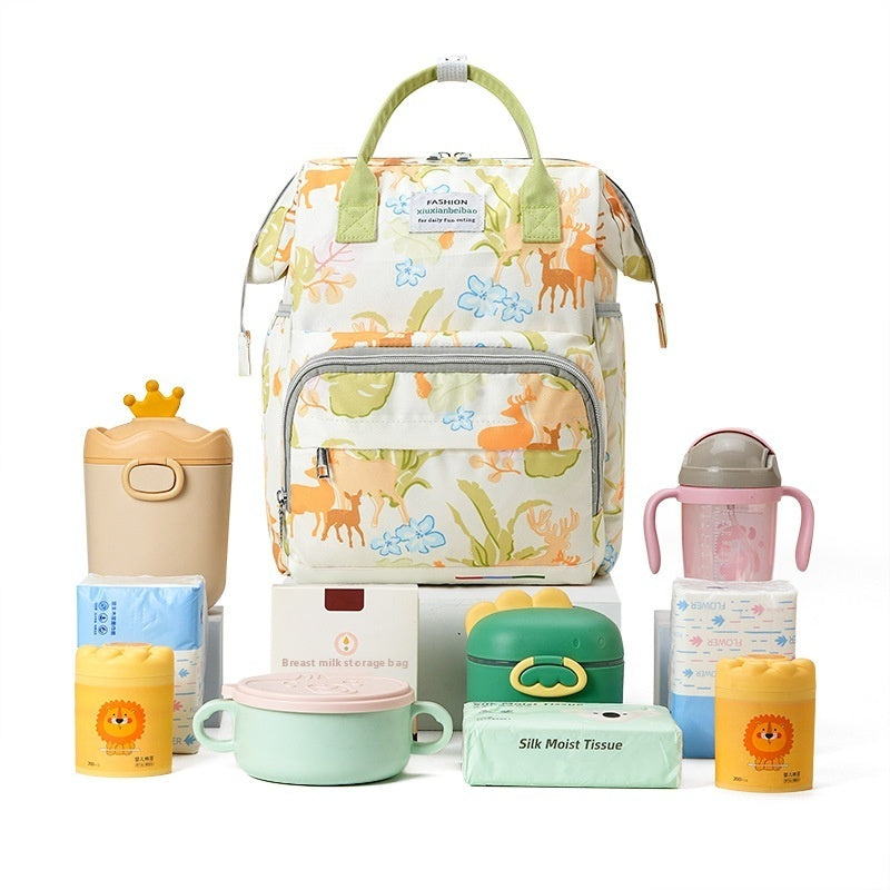 Capacity Mummy Baby Portable Waterproof Storage Multi-functional Compartment