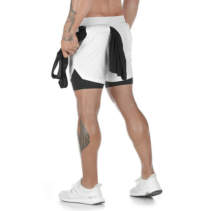 Men's Double-Layer Quick-Drying Breathable Squat Jogging