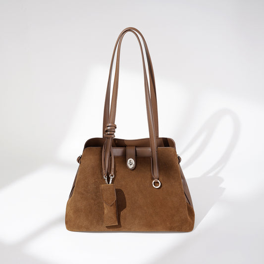 Retro Handbag Large Capacity Document Shoulder Bag