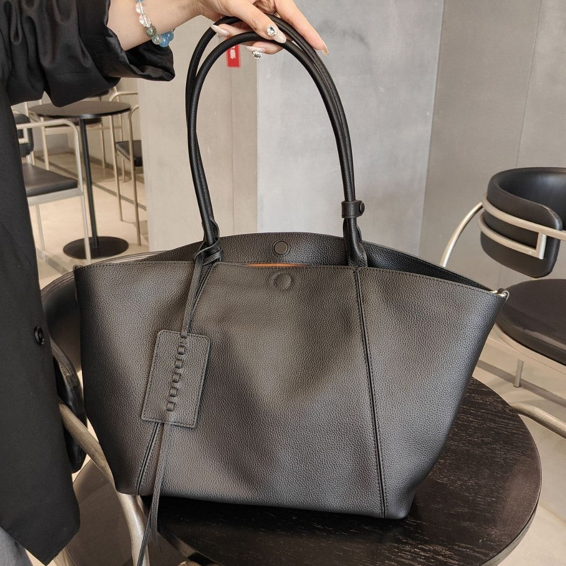 Single-Shoulder Genuine Leather Crossbody Bag Commuter All-Match Womens Bag
