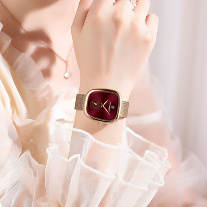 Temperament Korean Style Advanced Waterproof Net Red Watch For Women