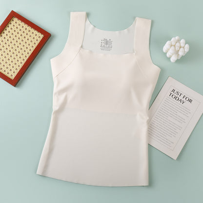 Four-season Womens Tank Top With Built-in Chest Pads, Breathable And Suitable For Wearing Outside