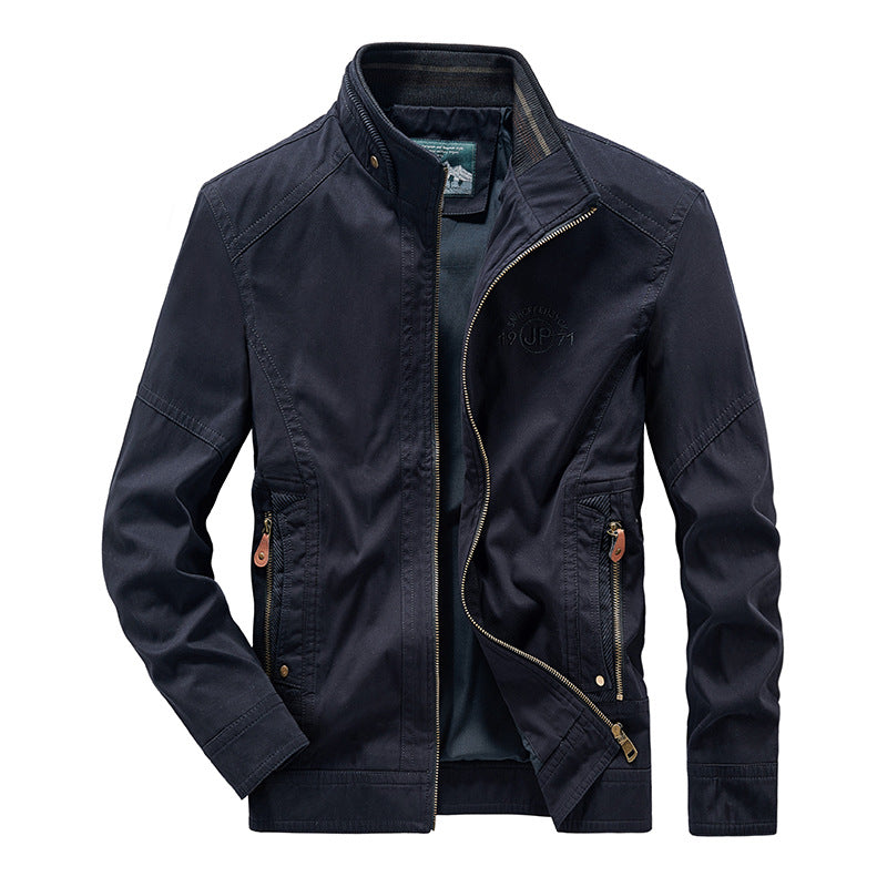 Middle-aged Plus-size Jacket Trench Coat Men's Cross-border