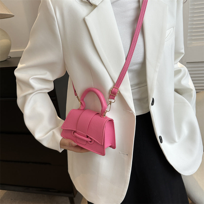 Commuter Western Style Solid Color Shoulder Messenger Bag