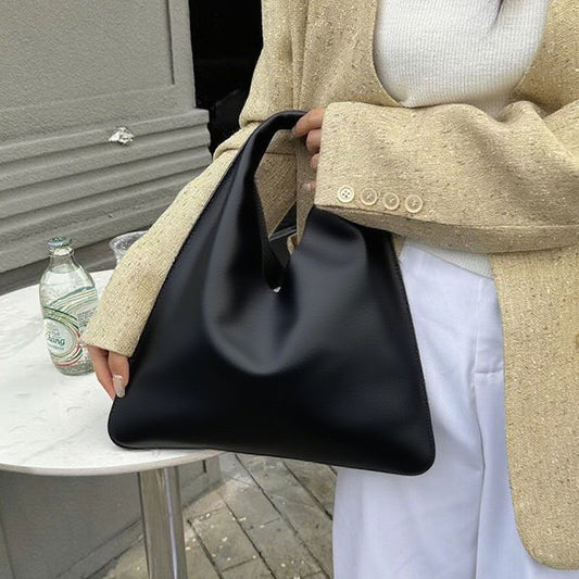 Large-capacity Womens Tote Bag In Black And Beige