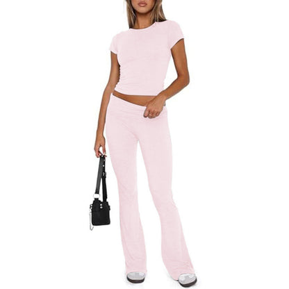 Women's Fashion Round Neck Short-Sleeve Set