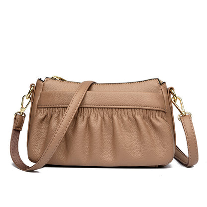 Genuine Leather High-end Textured Shoulder Sling Bag