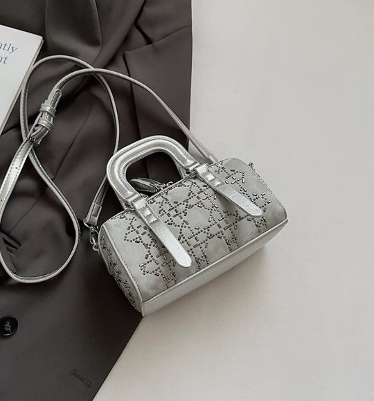 Korean-style Minimalist Versatile Niche Cylindrical Tote Bag