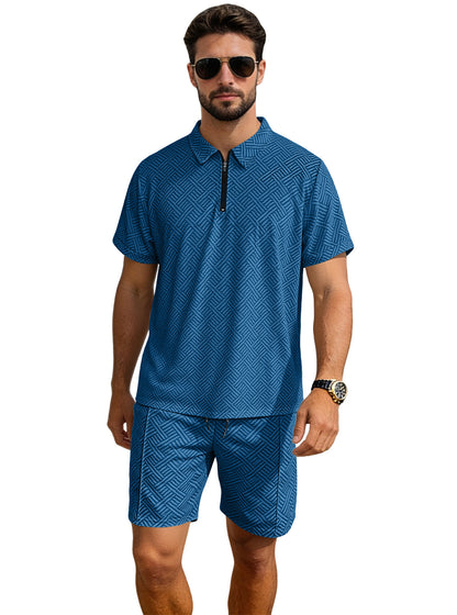 Vacation Casual Short-sleeve Shorts Set
