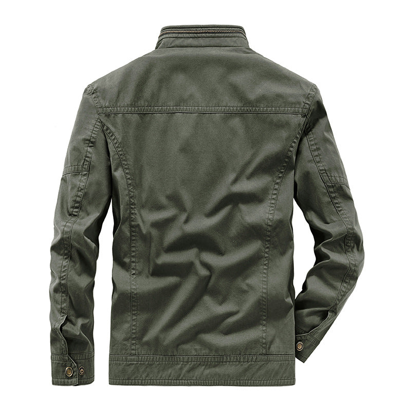 Middle-aged Plus-size Jacket Trench Coat Men's Cross-border