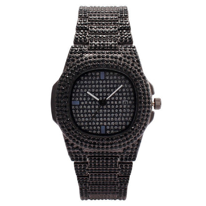 Starry Sky Full-Diamond Calendar Womens Watch