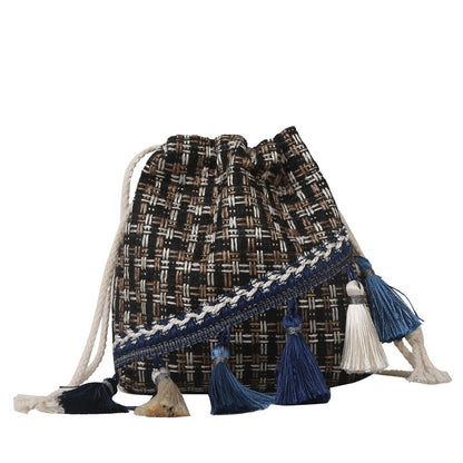 Bucket Bag Bohemian Ethnic Artistic Style