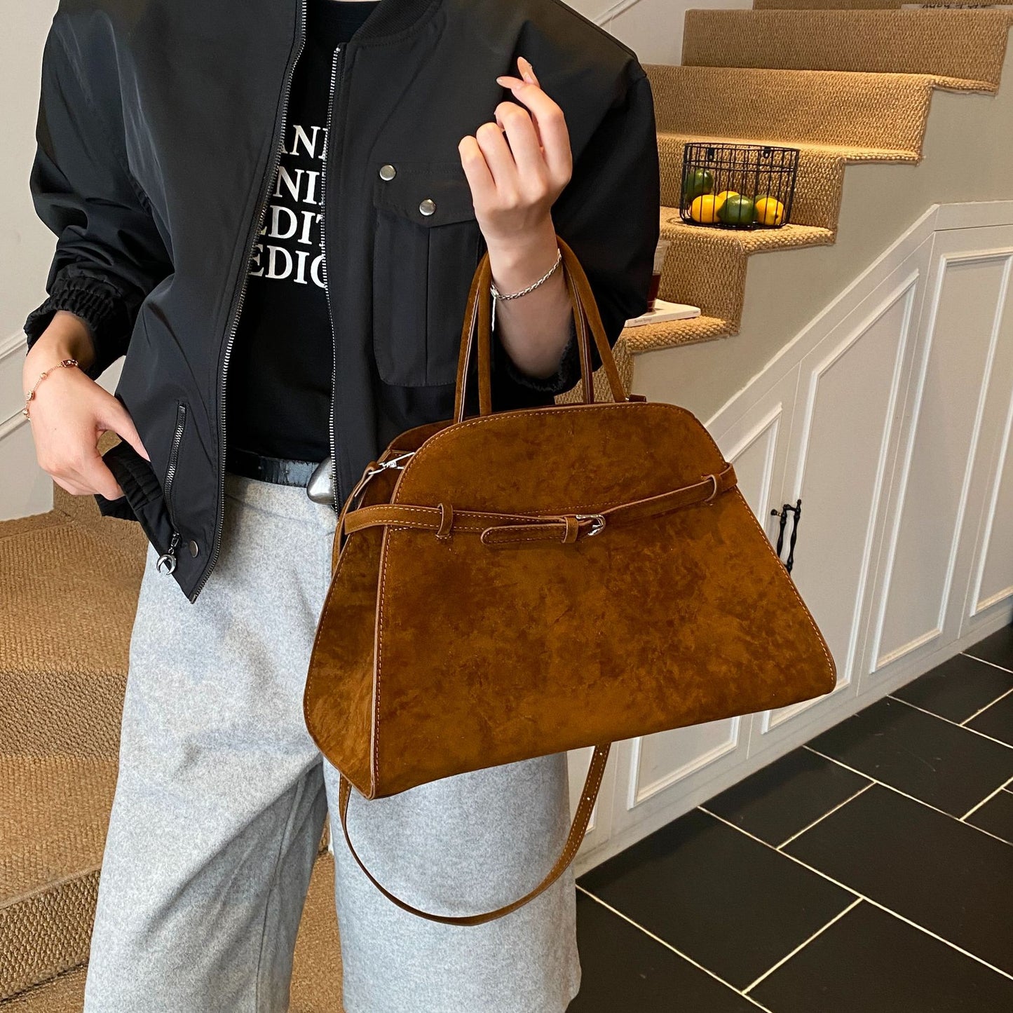 Autumn Winter Tote Bag Women's Commuter Handbag
