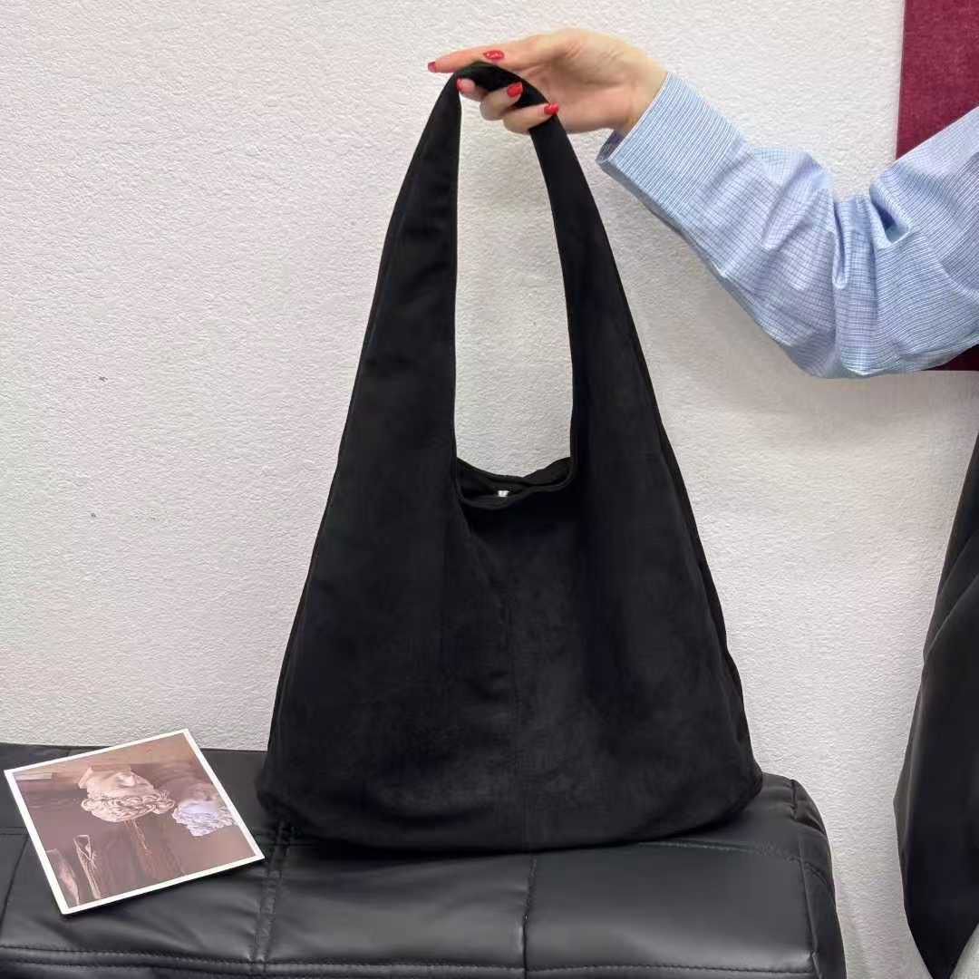 Simple Solid-Color Large-Capacity Tote Bag For Women