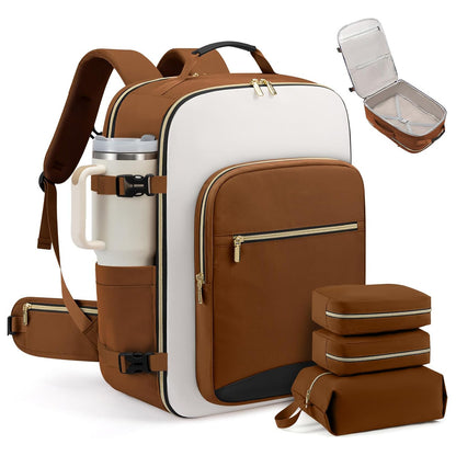 Travel Airline Carry-On Luggage Set With 3 Organizer Pouches