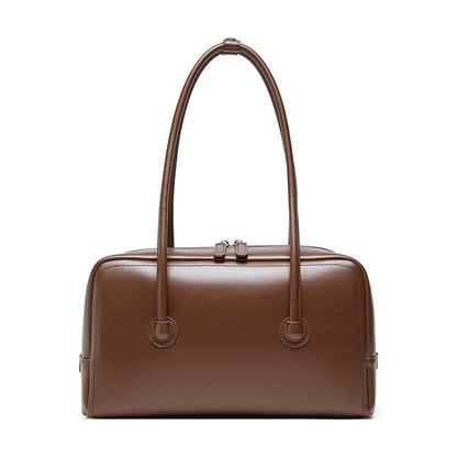 Genuine Leather Boston Women's Portable Shoulder Bag