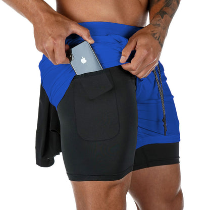 Men's Double-Layer Quick-Drying Breathable Squat Jogging