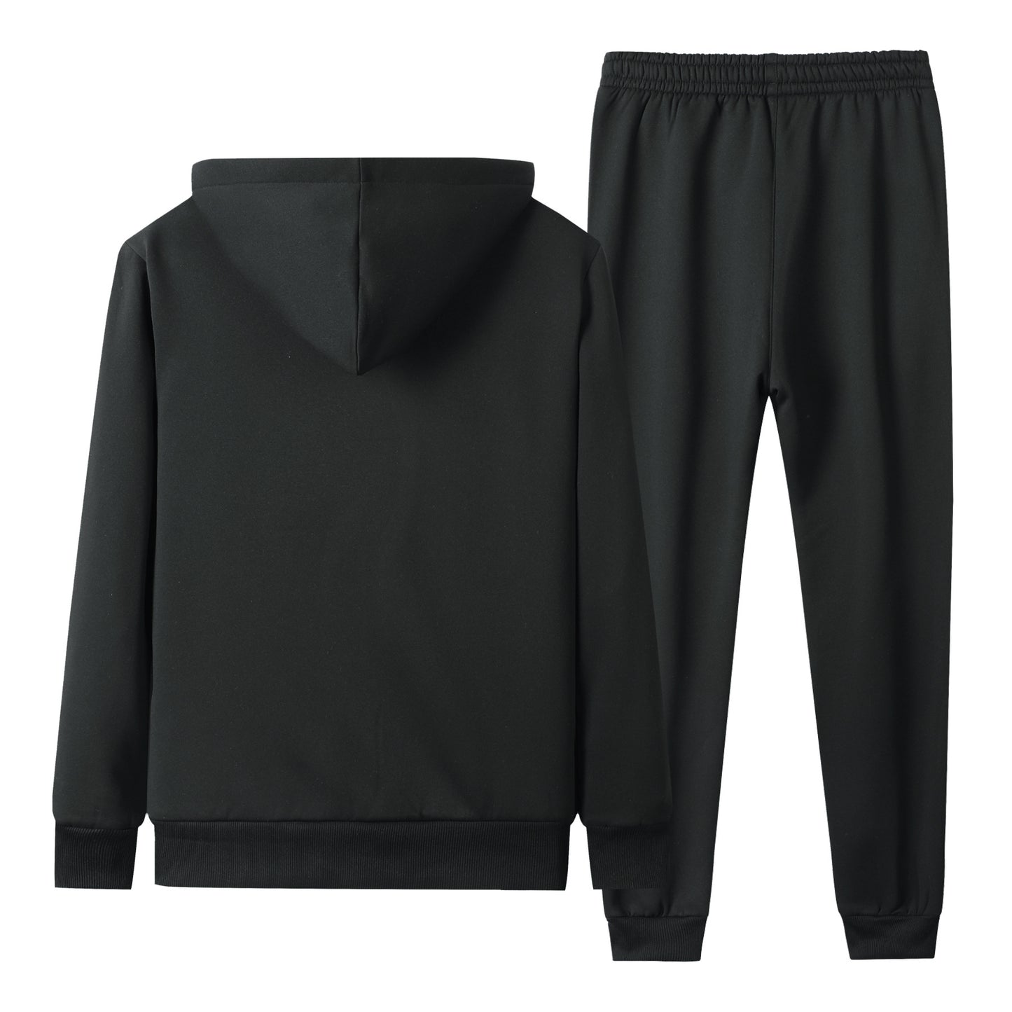 Men's Hooded Thickened Lambswool Suit