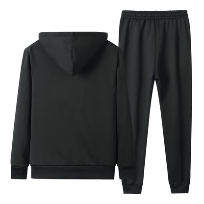 Men's Hooded Thickened Lambswool Suit