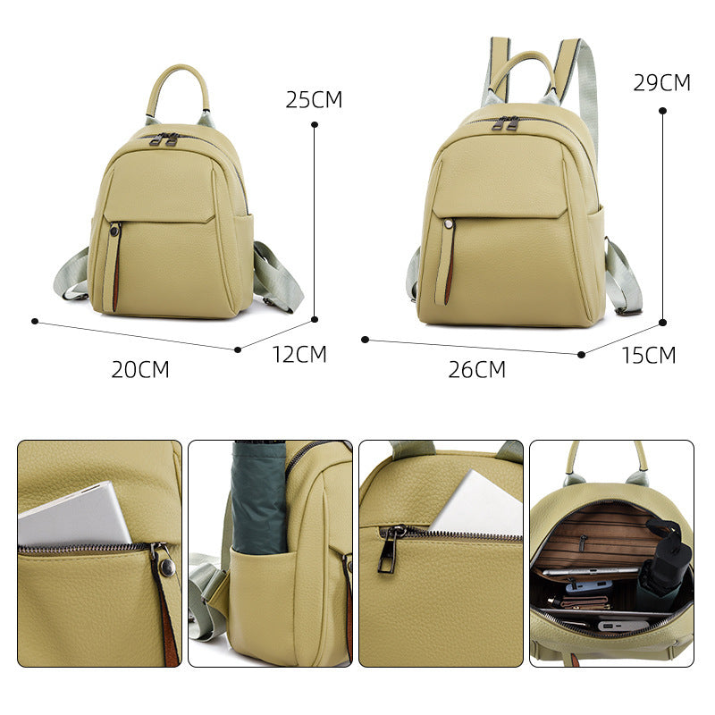 New Stylish And Artistic Soft-leather Women's Backpack