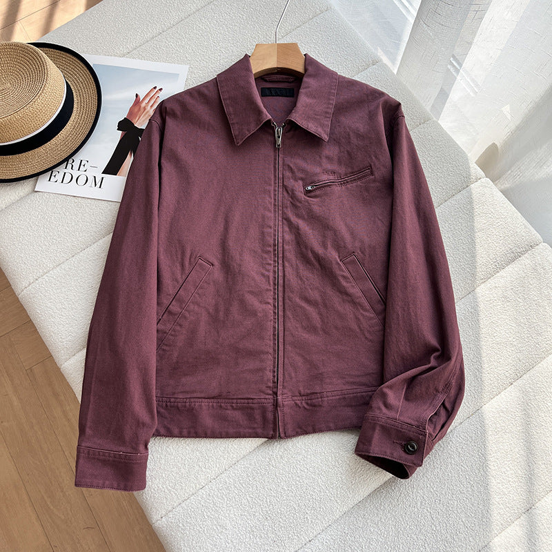 Turn-down Collarstand-up Collar Denim Jacket