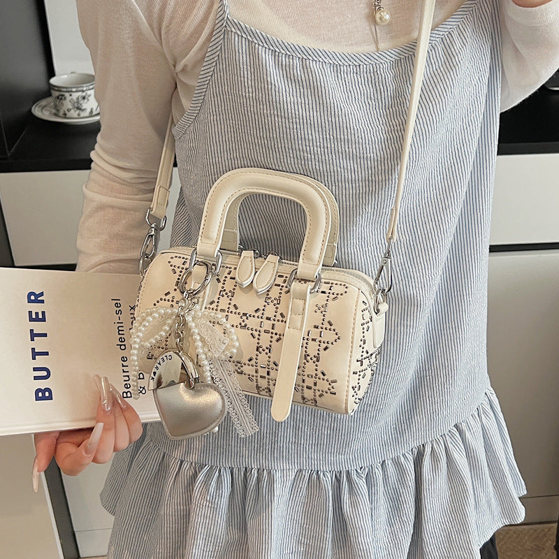 Korean-style Minimalist Versatile Niche Cylindrical Tote Bag