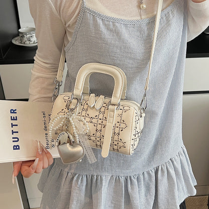 Korean-style Minimalist Versatile Niche Cylindrical Tote Bag