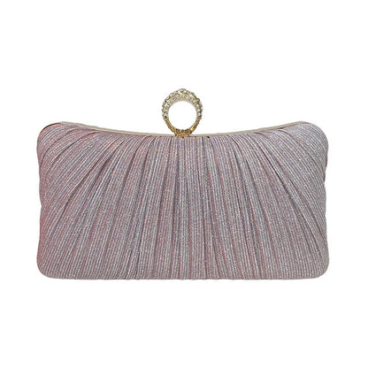 New Chinese-style Banquet Bag Women's Cross-body Pleated Dress