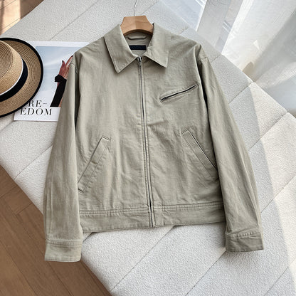 Turn-down Collarstand-up Collar Denim Jacket