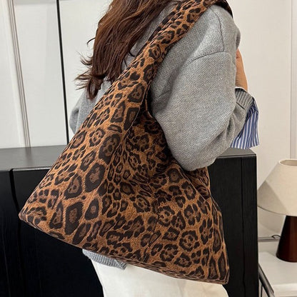 Simple Solid-Color Large-Capacity Tote Bag For Women