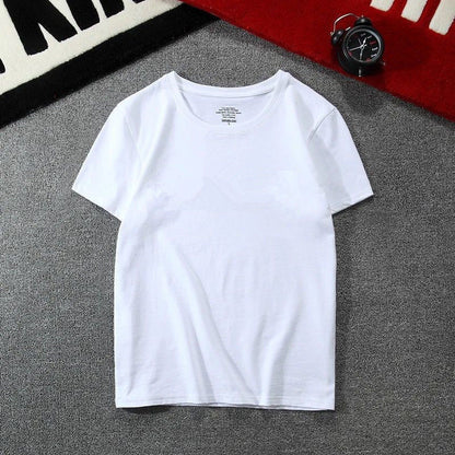 Men's Short-Sleeve Pullover Shirt New Style Embroidered Youthful Lapel Design