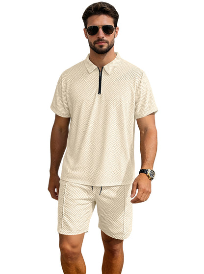 Vacation Casual Short-sleeve Shorts Set