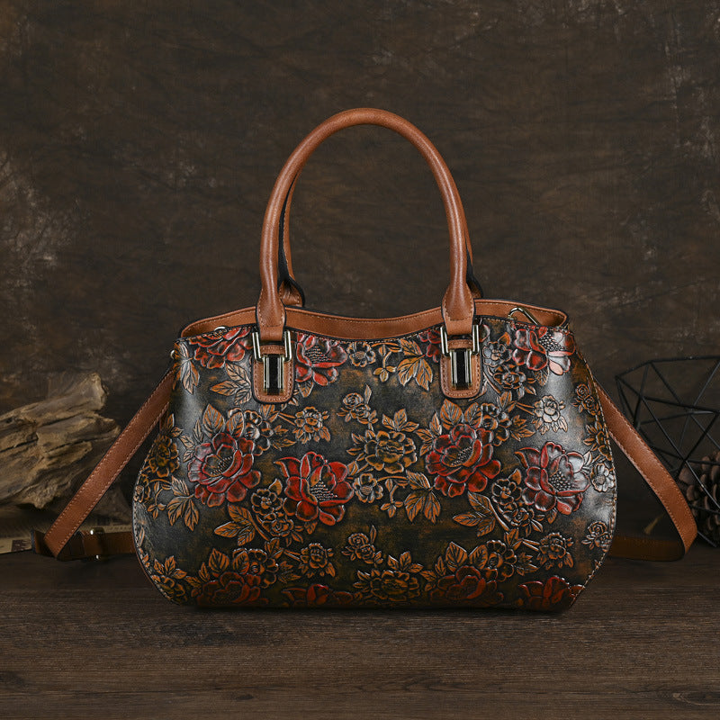 Retro Large-Capacity Handheld Shoulder Bag