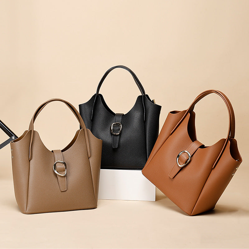 Womens Niche Versatile Shoulder And Crossbody Bag Polyester-cotton Blend