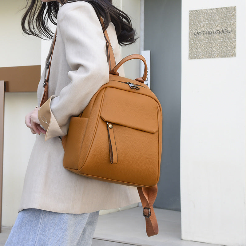 New Stylish And Artistic Soft-leather Women's Backpack