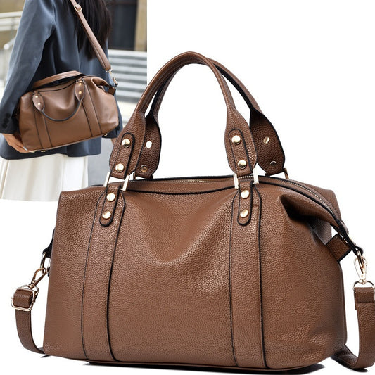 Retro Simple Large-Capacity Shoulder Crossbody Bag