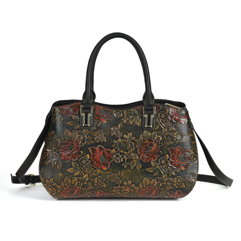 Retro Large-Capacity Handheld Shoulder Bag