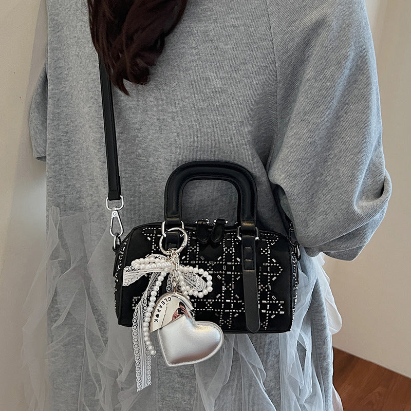 Korean-style Minimalist Versatile Niche Cylindrical Tote Bag