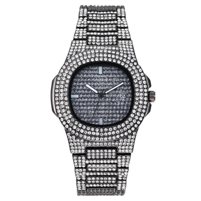 Starry Sky Full-Diamond Calendar Womens Watch