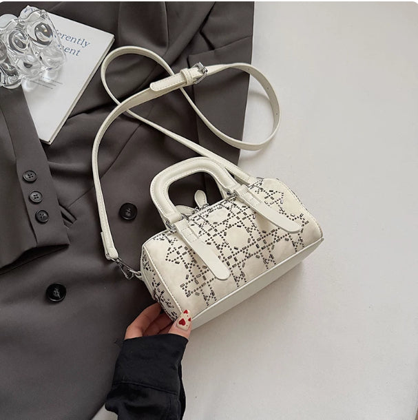 Korean-style Minimalist Versatile Niche Cylindrical Tote Bag