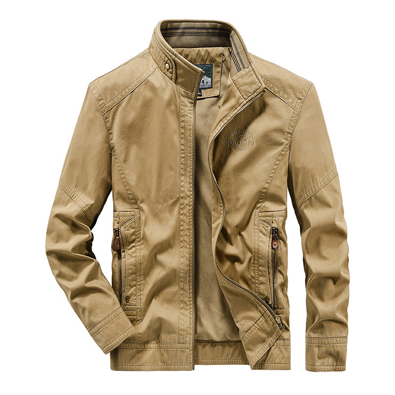 Middle-aged Plus-size Jacket Trench Coat Men's Cross-border
