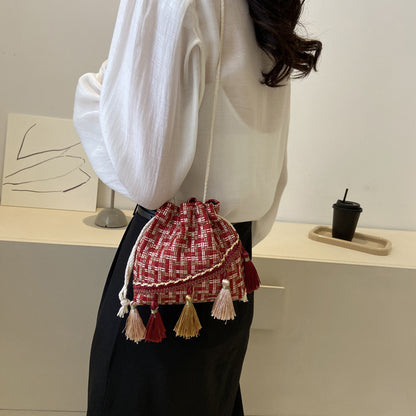Bucket Bag Bohemian Ethnic Artistic Style