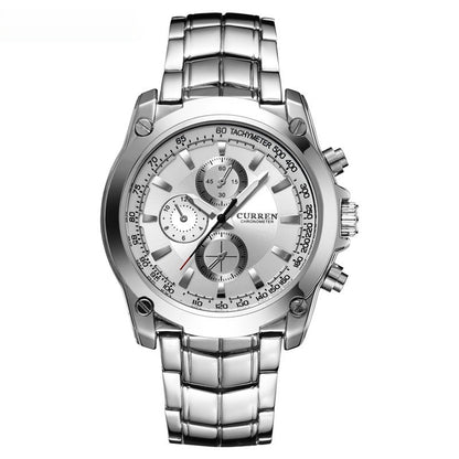 Men's Business-Casual Alloy Waterproof Quartz Watch