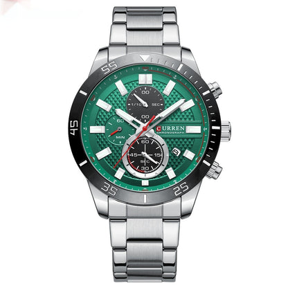 Men's Multifunctional Quartz Waterproof Watch