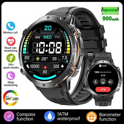 New X3 High-Definition Large-Screen Bluetooth Calling Health Monitoring Sports Mode Mens Smartwatch