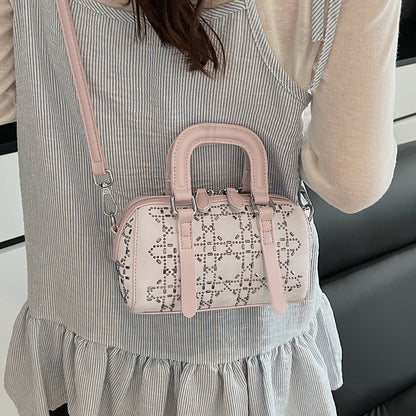 Korean-style Minimalist Versatile Niche Cylindrical Tote Bag