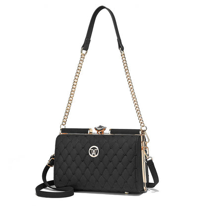 Niche Trendy Diamond-quilted Shoulder Bag With A Premium Texture