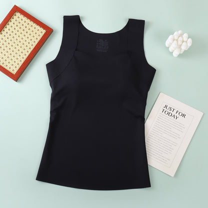 Four-season Womens Tank Top With Built-in Chest Pads, Breathable And Suitable For Wearing Outside